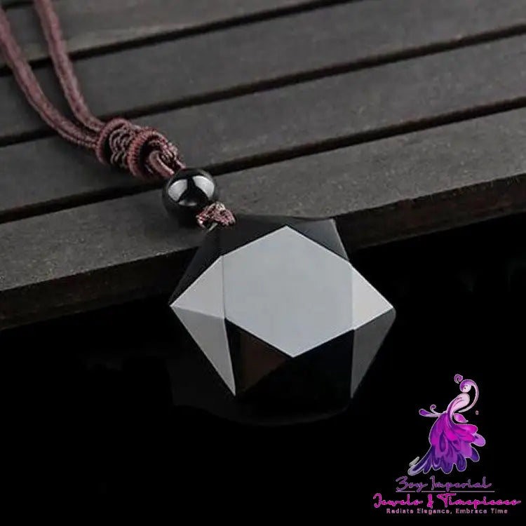 Crystal Six-pointed Star Necklace