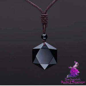 Crystal Six-pointed Star Necklace