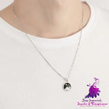 Sun Moon Pendant Couple Necklace