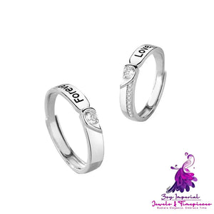 New Eternal Couple Ring Sterling Silver