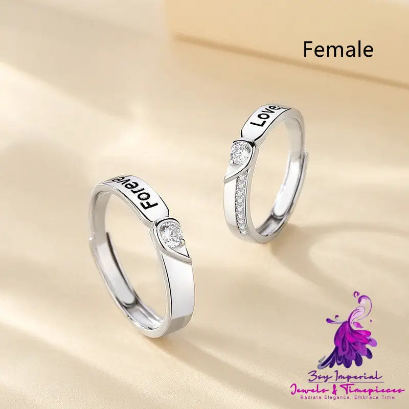 New Eternal Couple Ring Sterling Silver