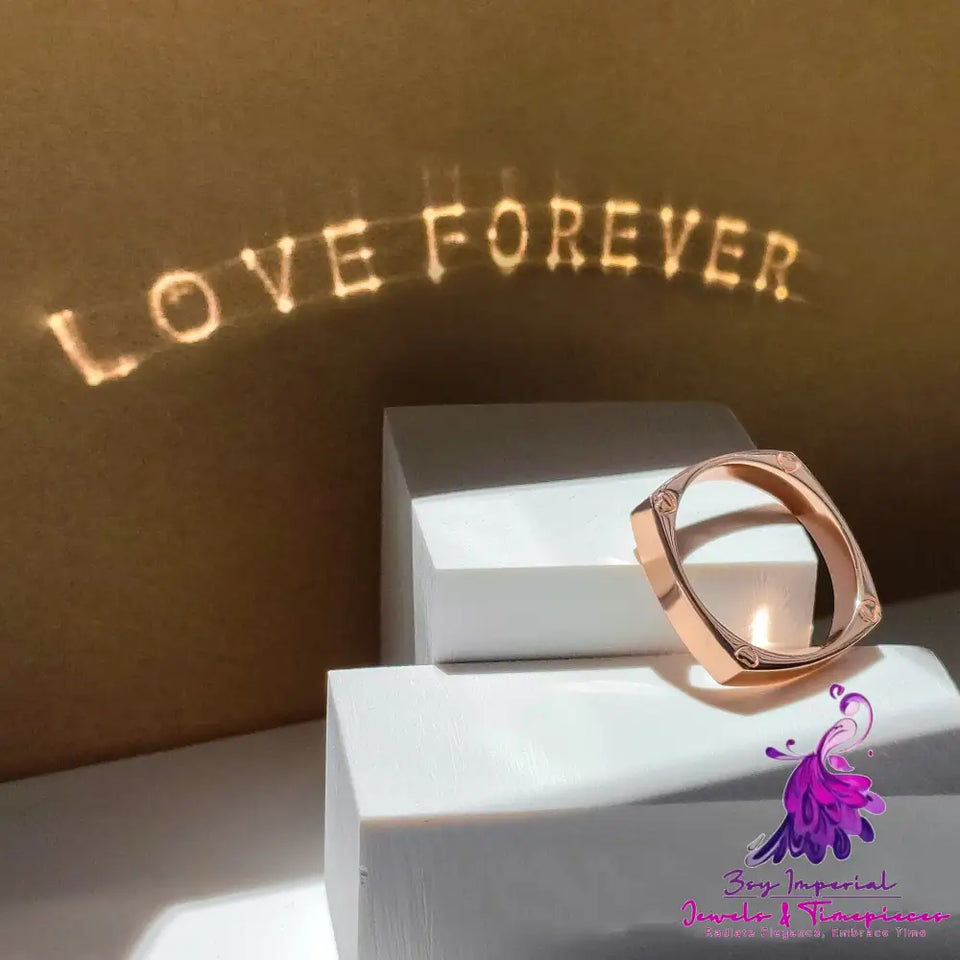 Projection LOVE Simple Ring