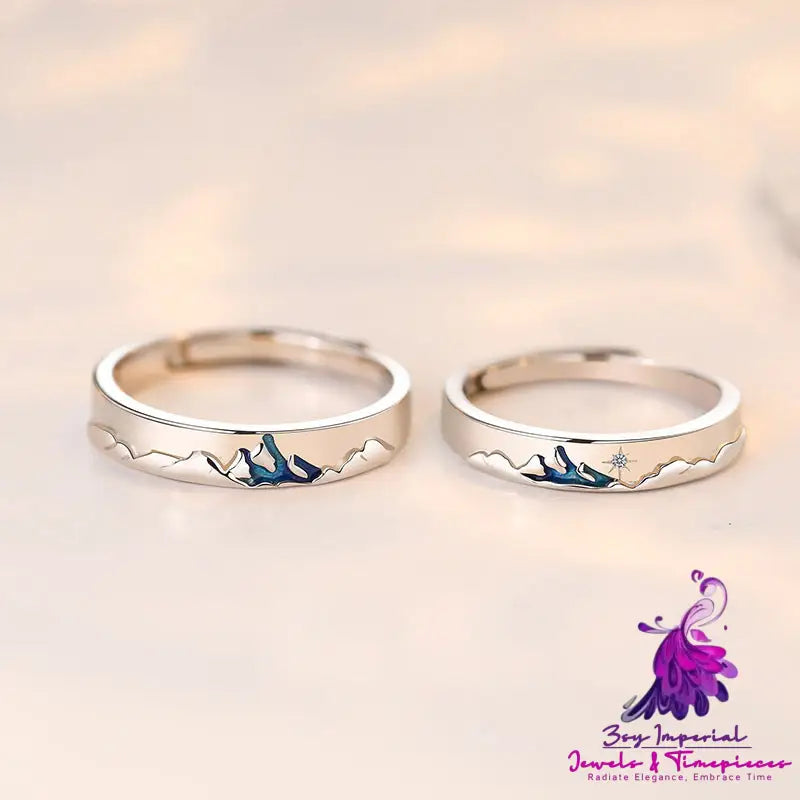 Twilight Silver Couple Rings