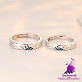 Twilight Silver Couple Rings