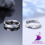 Twilight Silver Couple Rings