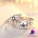 Romantic Diamond Couple Rings