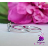 Inlaid Diamond Wedding Rings for Couples