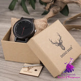 Leather Wooden Couple Watches