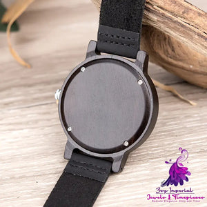 Leather Wooden Couple Watches