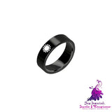 Sun Moon Stainless Steel Ring