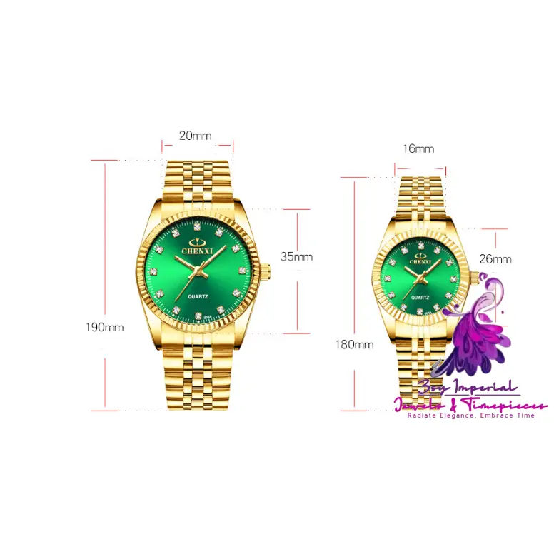 Golden Couple Men’s Watch