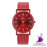 Mesh Belt Quartz Couple Watch