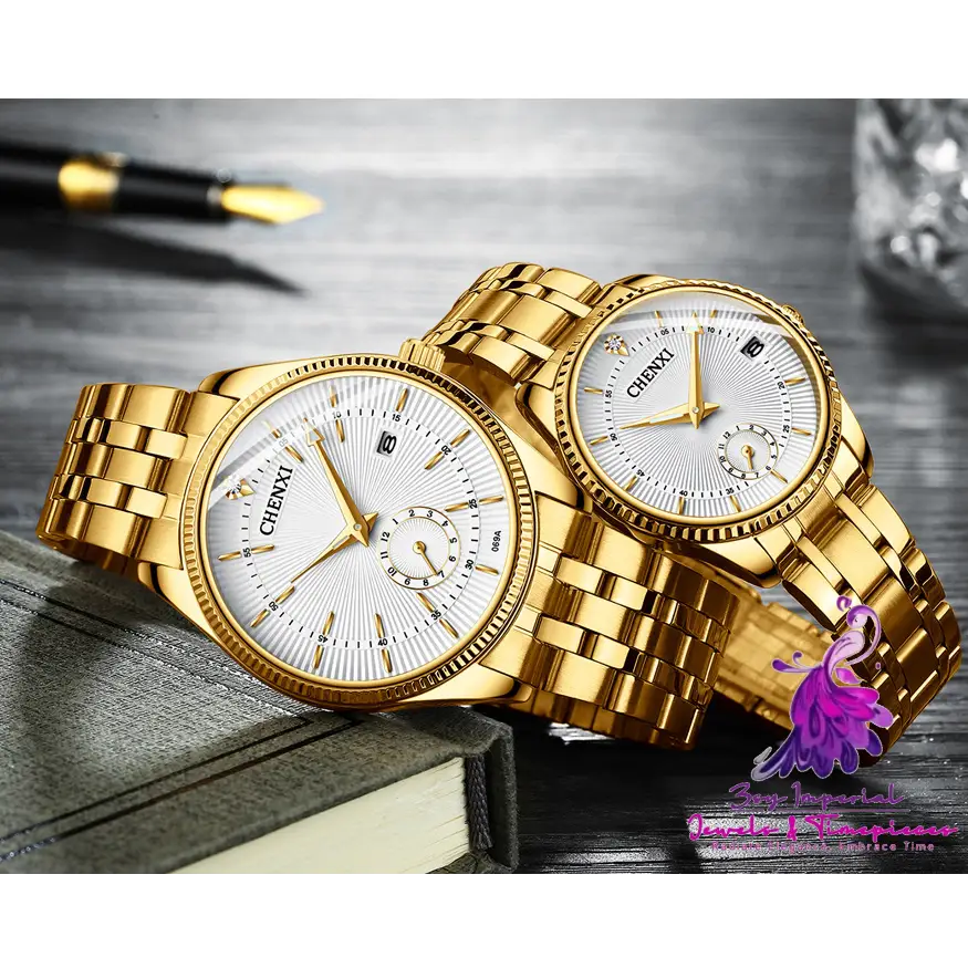 Couple Steel Band Quartz Watch