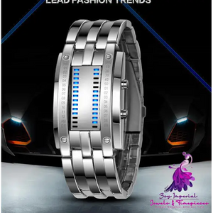 LED Binary Retro Couple Watch