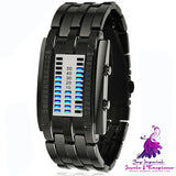 LED Binary Retro Couple Watch