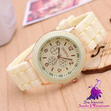 Trendy Silicone Couple Quartz Watches