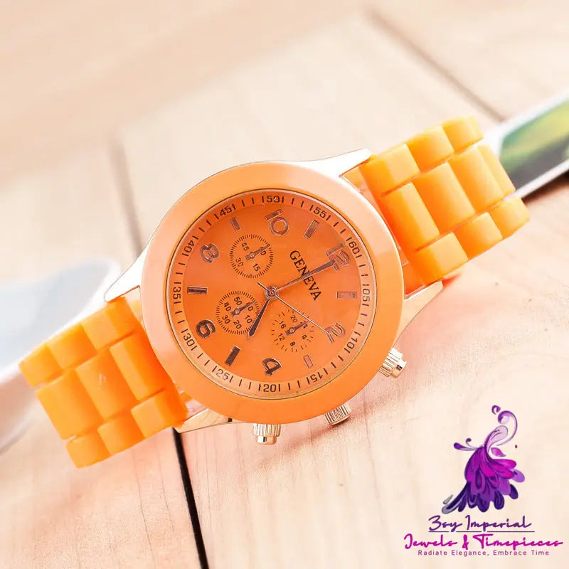 Trendy Silicone Couple Quartz Watches