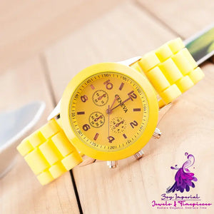 Trendy Silicone Couple Quartz Watches