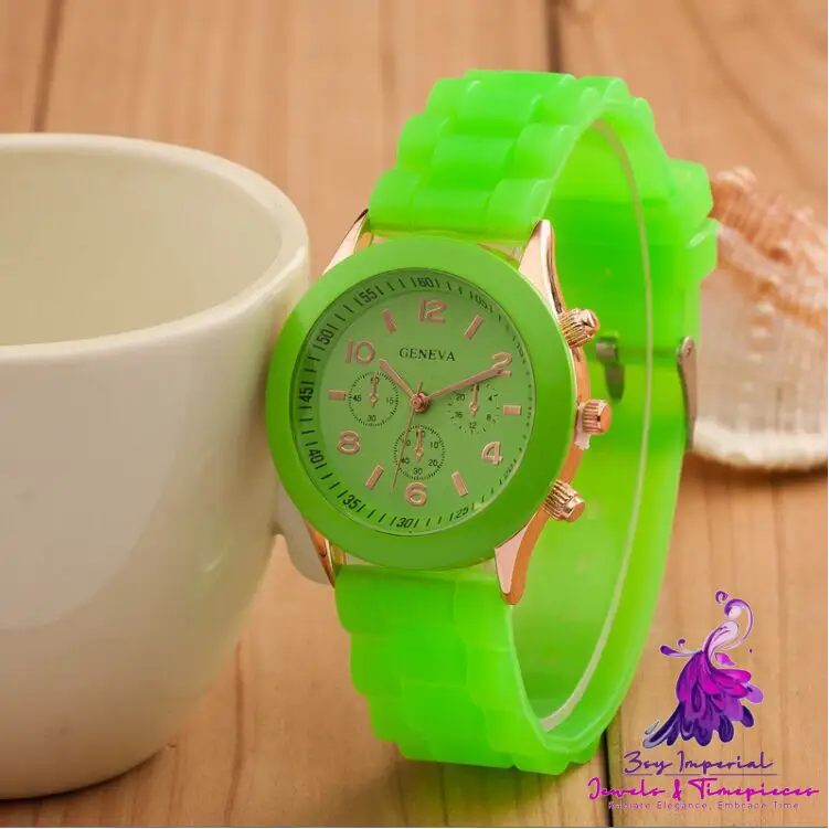 Trendy Silicone Couple Quartz Watches