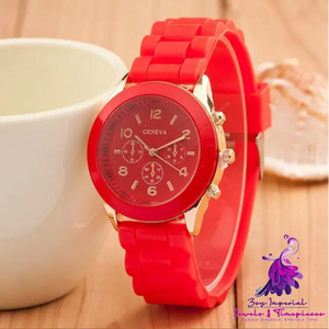 Trendy Silicone Couple Quartz Watches