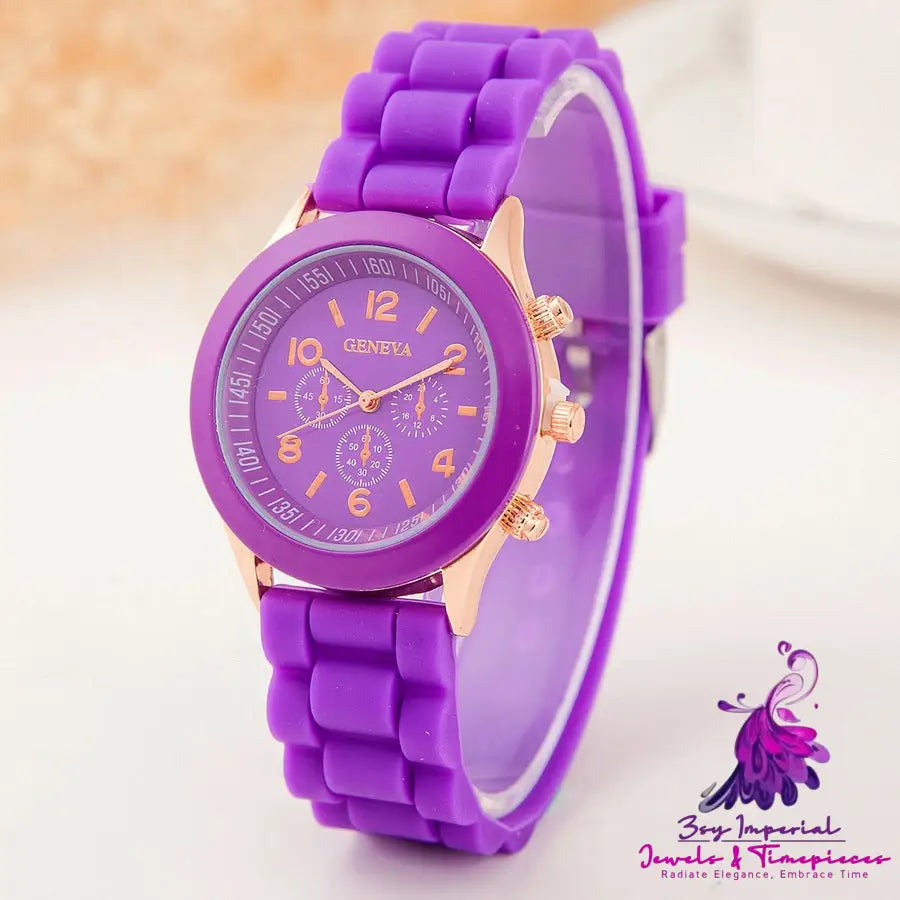 Trendy Silicone Couple Quartz Watches