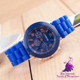 Trendy Silicone Couple Quartz Watches