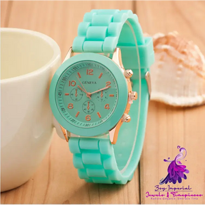 Trendy Silicone Couple Quartz Watches