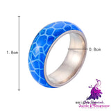 Stainless Steel Luminous Crack Ring