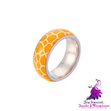 Stainless Steel Luminous Crack Ring