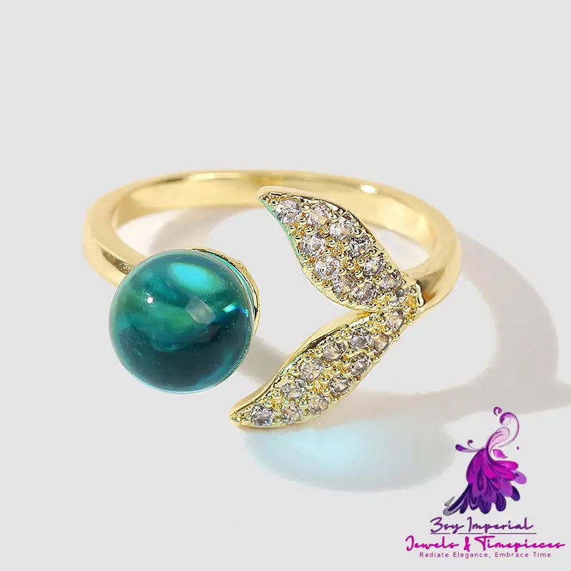 Creative Ocean Mermaid Tail Ring