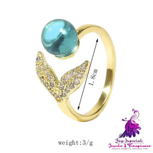 Creative Ocean Mermaid Tail Ring