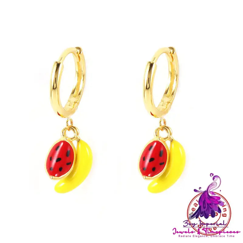 Fruit Drop Oil Earrings