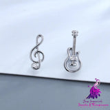 Creative Cute Guitar Note Shape Earrings