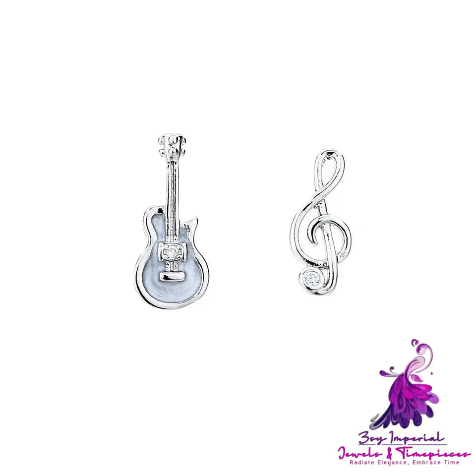 Creative Cute Guitar Note Shape Earrings