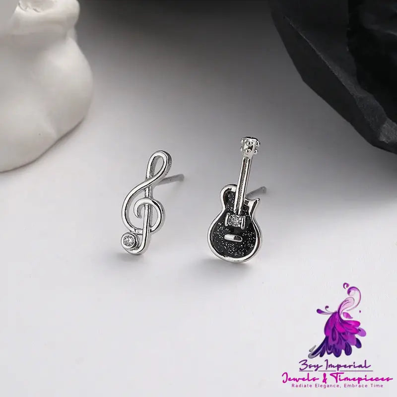 Creative Cute Guitar Note Shape Earrings