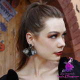 Creative Punk Sequin Rice Bead Earrings