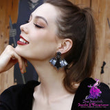 Creative Punk Sequin Rice Bead Earrings