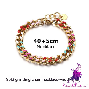 Creative Epoxy Titanium Steel Chain