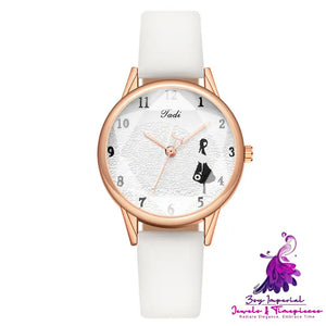 Minimalist Girl Pattern Women’s Quartz Watch