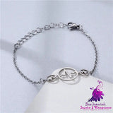 Creative Glossy Stainless Steel Marine Wind Bracelet