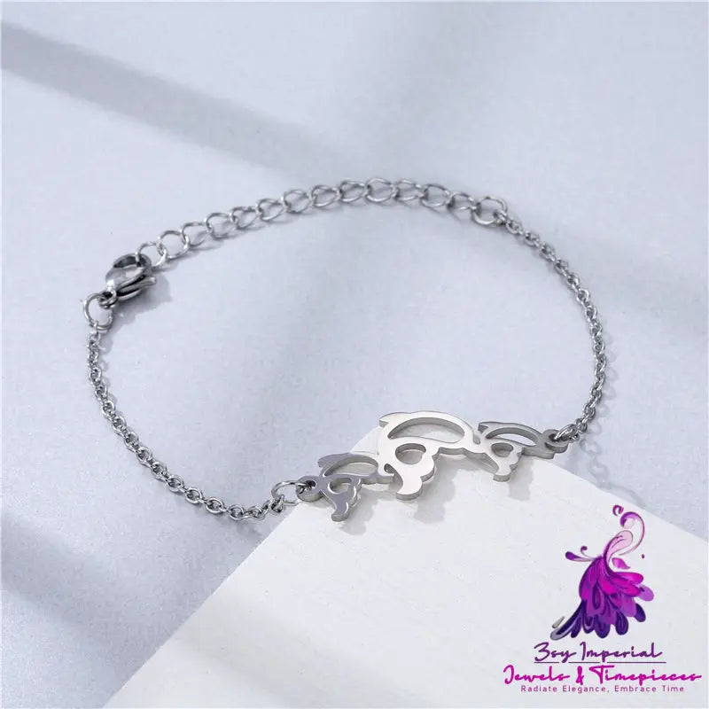 Creative Glossy Stainless Steel Marine Wind Bracelet