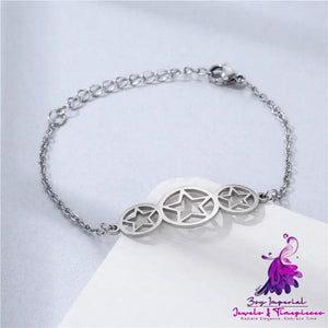 Creative Glossy Stainless Steel Marine Wind Bracelet