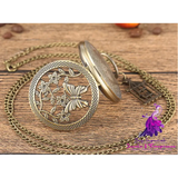 Hollow Butterfly Pocket Watch