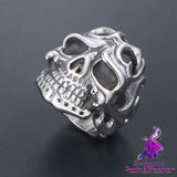 Retro Skull Vampire Ring