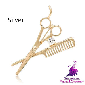 Barber Scissors Comb Pin