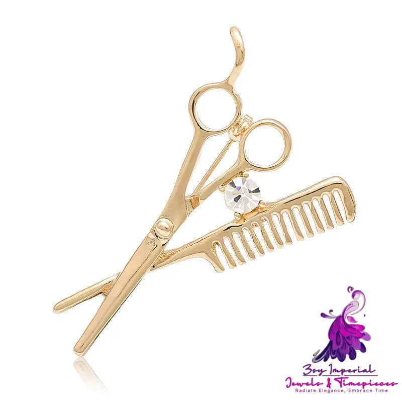 Barber Scissors Comb Pin