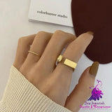 Creative Letters Titanium Steel Ring For Women