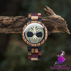 Wooden Quartz Creative Watch