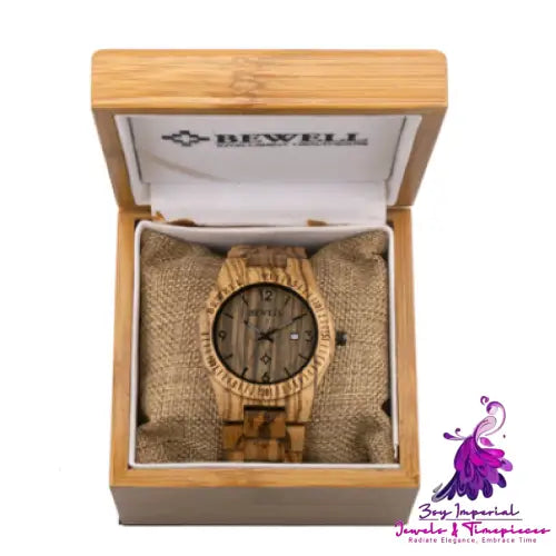 Ultra-Thin Wood Men’s Quartz Watch