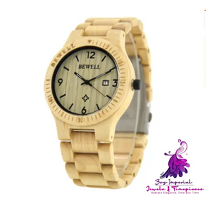 Ultra-Thin Wood Men’s Quartz Watch